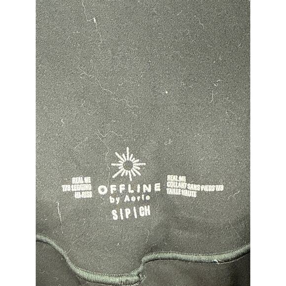Aerie Offline Black Gym Workout Hi Rise Legging Small - Picture 2 of 4